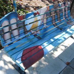 Finley Community Center Art Bench,