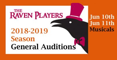 Raven Players Auditions (Musicals), Jun 10 & 11