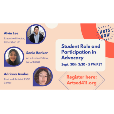 TRAINING for STUDENTS and ADULTS:  Student Role in Participation and Advocacy