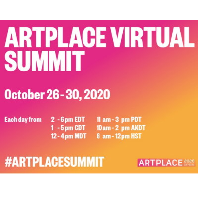 CONFERENCE: ArtPlace Virtual Summit (FREE!)