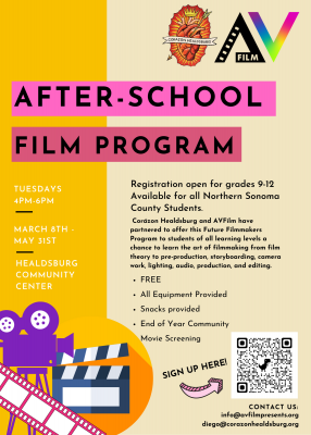 After-school Film Program with AVFilm & Corázon Healdsburg