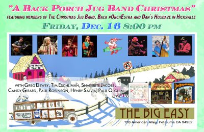 "A Back Porch Jug Band Christmas" Tour 2022