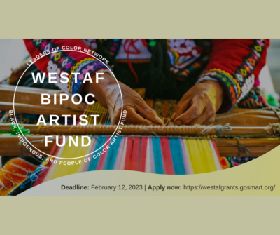 FUNDING OPPORTUNITY: BIPOC Artist Fund