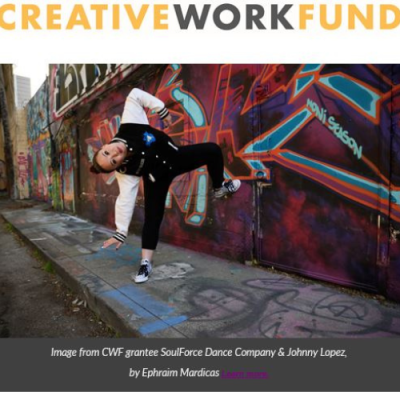 WEBINAR: Funding for Individual Artists (Creative Work Fund and More)