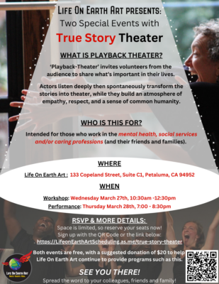Two Special Events with True Story Theater