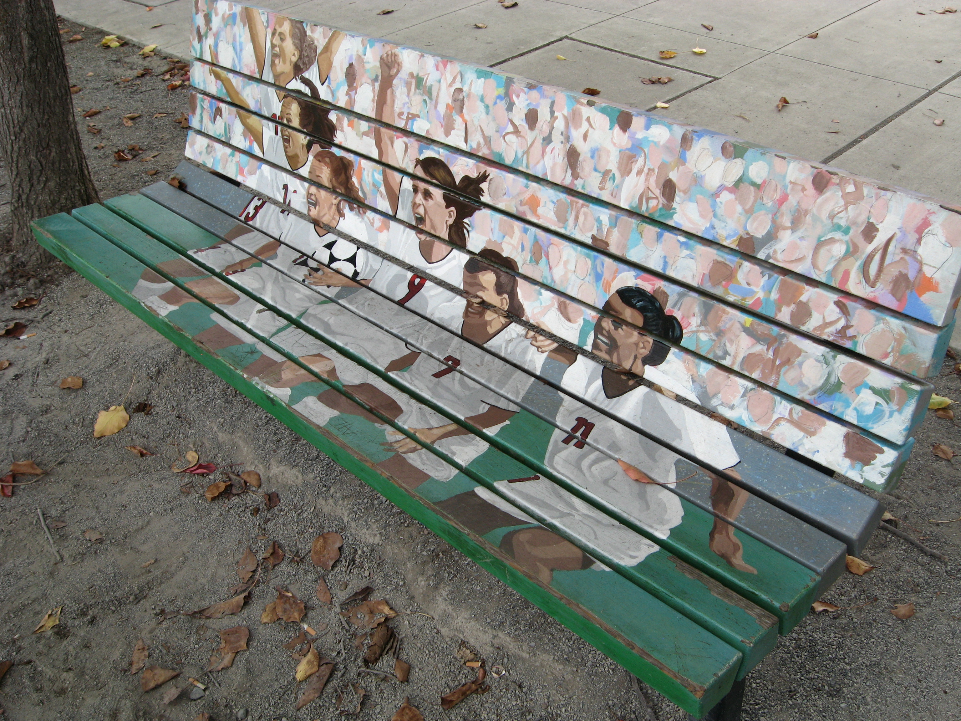 A Place to Play Art Bench