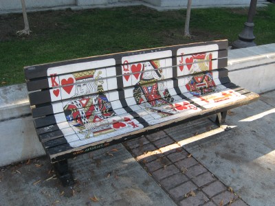 Mendocino Avenue Art Bench