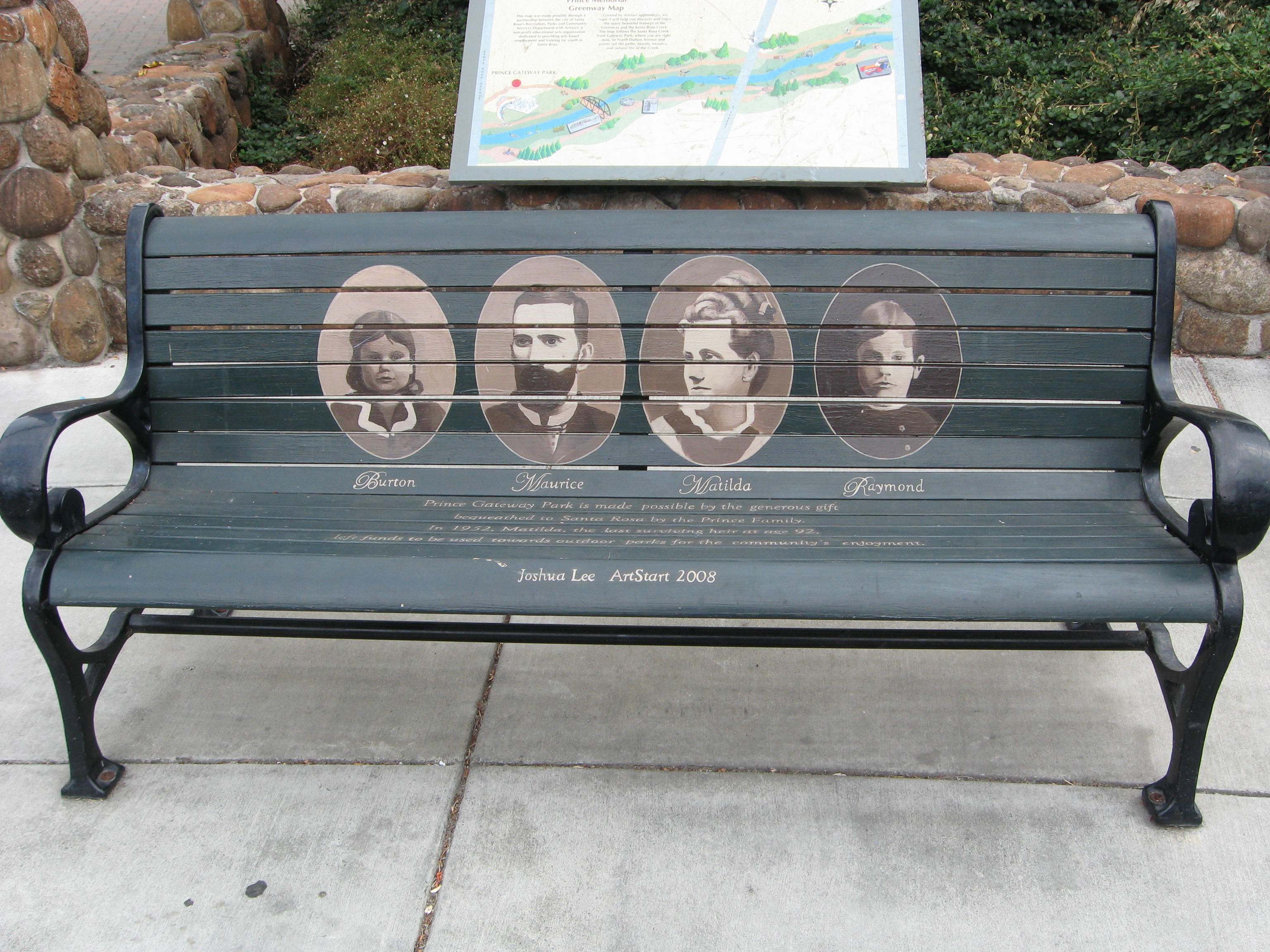 Prince Gateway Park Art Bench