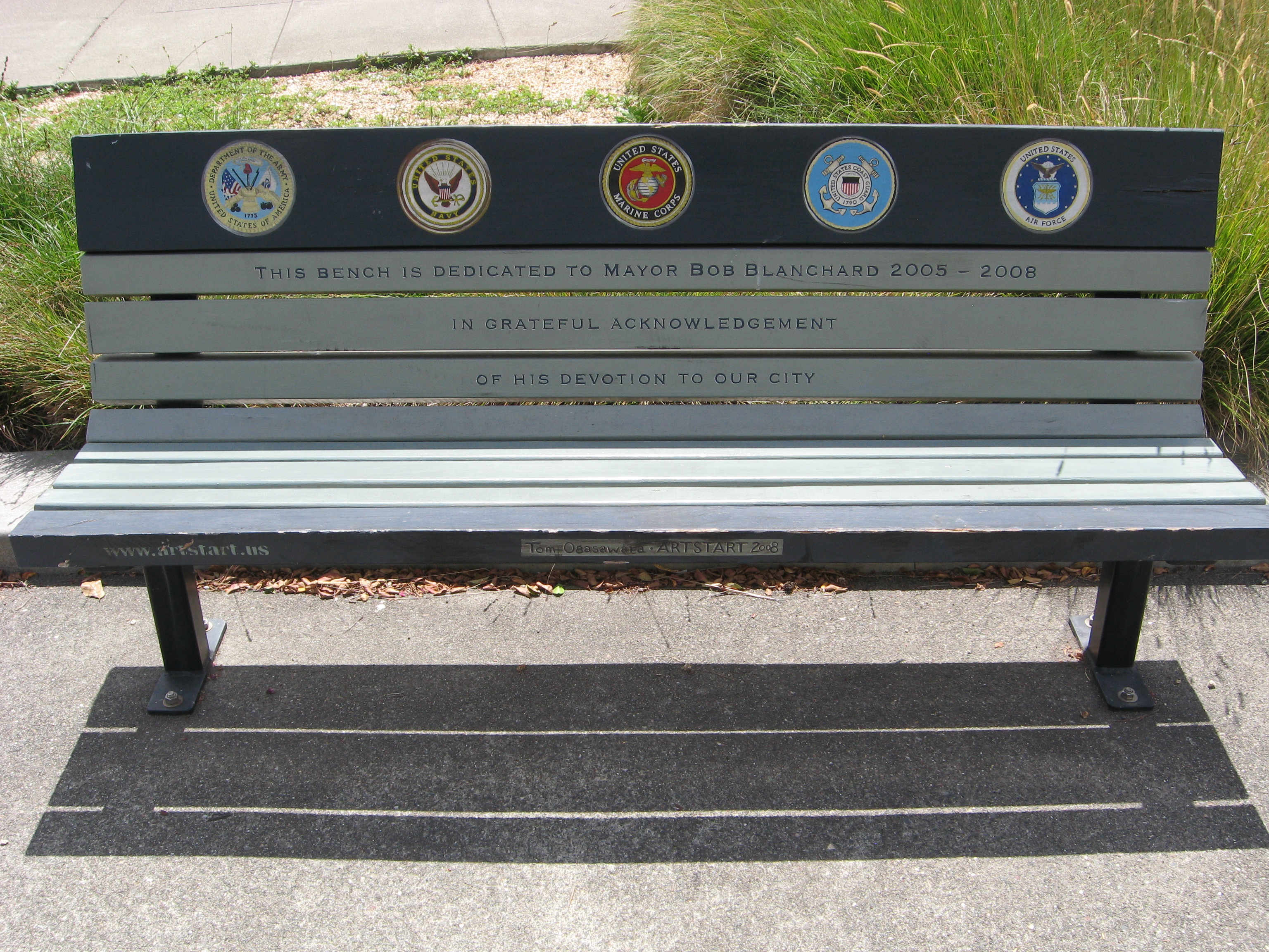 Veteran’s Memorial Art Bench