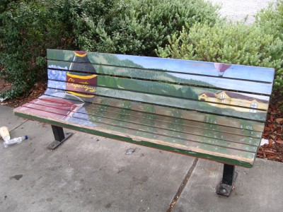 West 3rd Street Art Bench