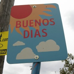 Buenos Dias Art Sign