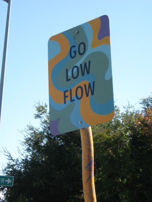 Go Low Flow Art Sign