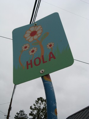 Hola Art Sign