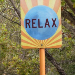 Relax Art Sign